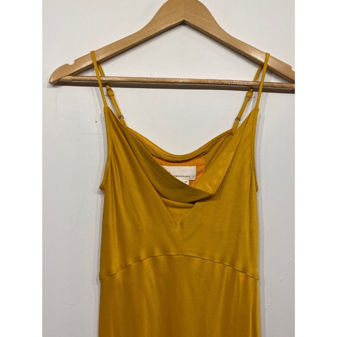 Anthropologie Anthropologie Elyse Bias Slip Midi Dress Canary/Yellow XXS Size XXS / US 00 / IT 34 - 4 Thumbnail