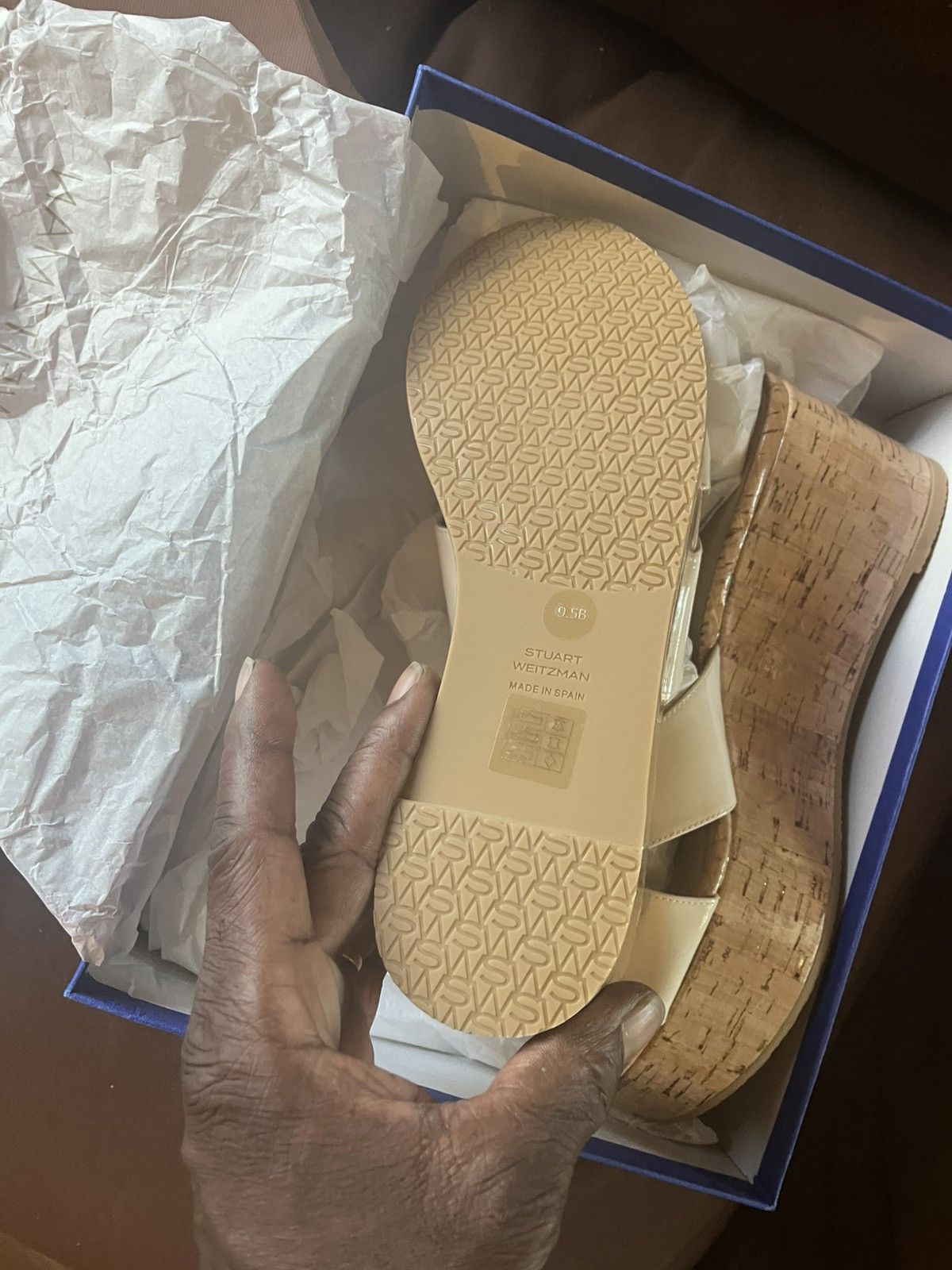 Stuart Weitzman Stuart Weitzman Dayna Platform Wedge Sandal (Women) Sz: 9.5 Size US 9.5 / IT 39.5 - 6 Thumbnail