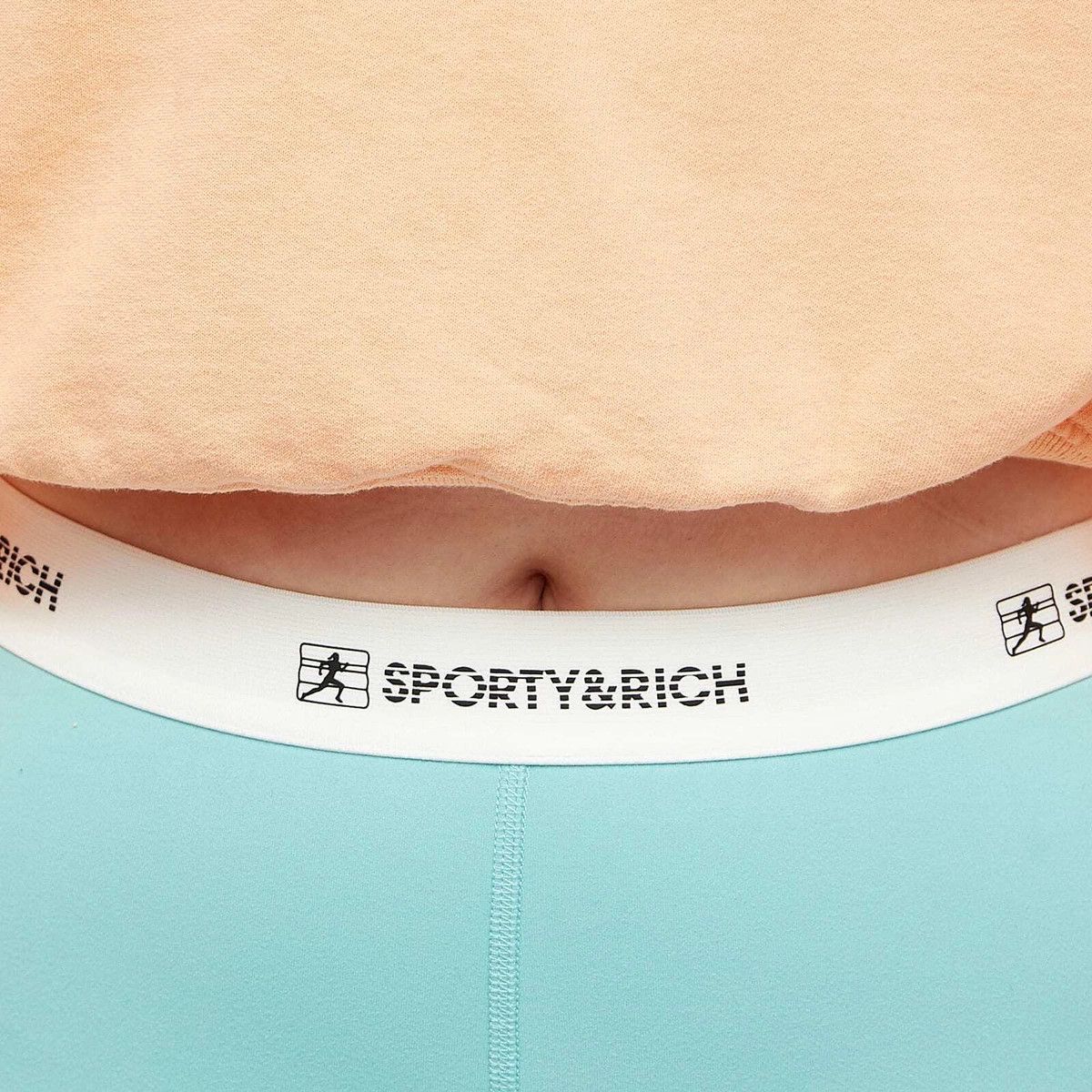 Sporty & Rich o1mle0525 80S Runner Biker Short in Light Blue Size 28" / US 6 / IT 42 - 5 Thumbnail