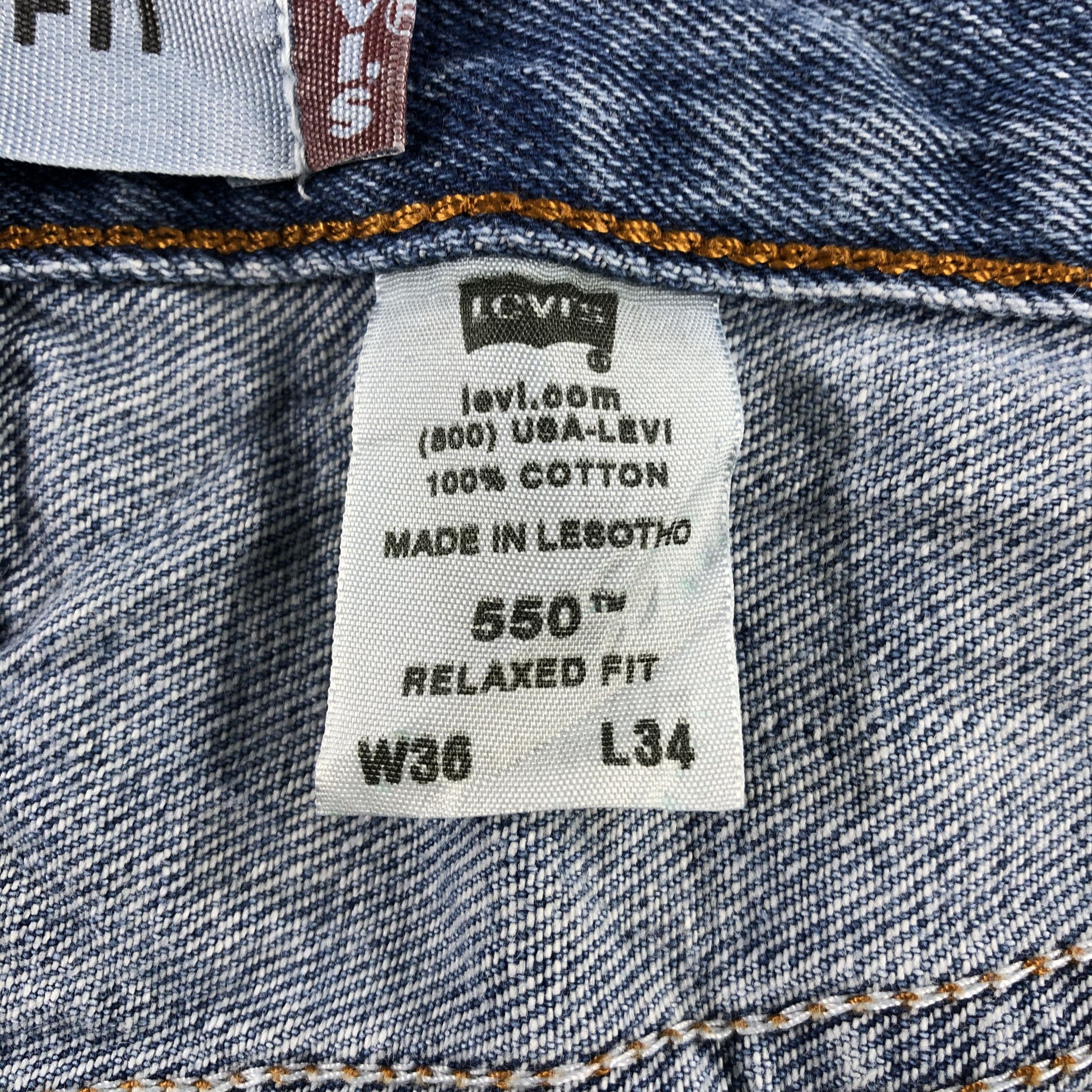 Levi's Vintage Blue Wash Levis 550 Jeans-J2414 Size US 36 / EU 52 - 13 Thumbnail
