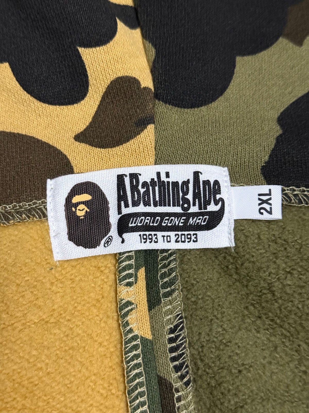 Bape A Bathing Ape 1st Camo Half Shark Full Zip Hoodie Size US XXL / EU 58 / 5 - 4 Thumbnail