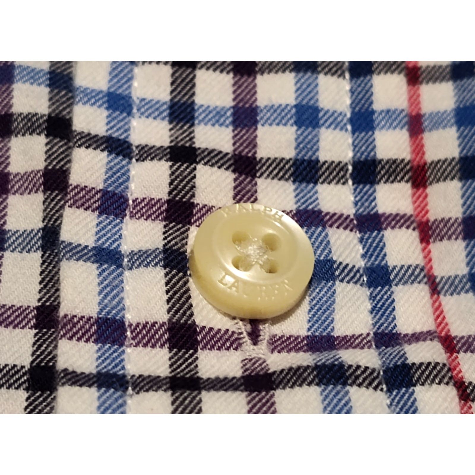 Ralph Lauren Vintage Ralph Lauren Mens Plaid Button-Down Shirt XXL All Seasons Casual Business Navy Blue Size US XXL / EU 58 / 5 - 7 Thumbnail