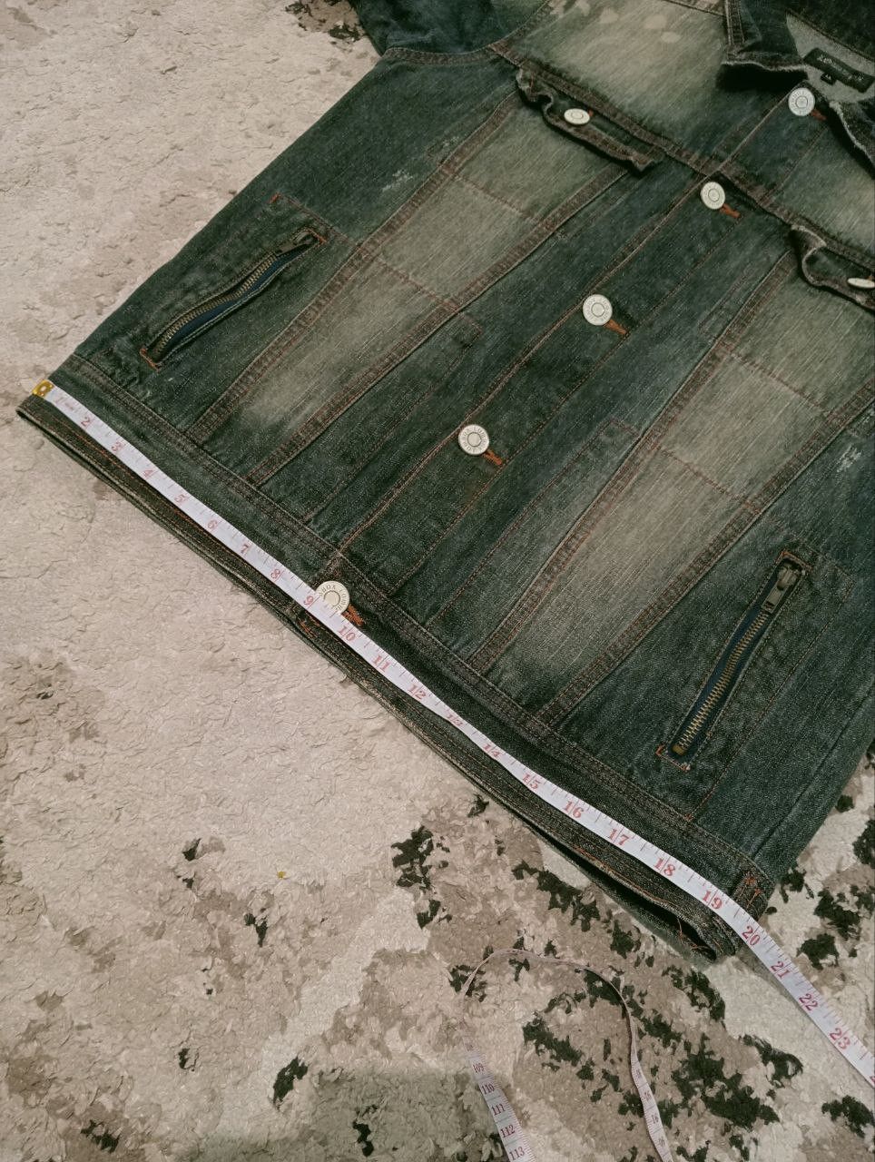 If Six Was Nine JAPANESE LOWBOX DISTRESSED DENIM JACKET Size US L / EU 52-54 / 3 - 13 Thumbnail