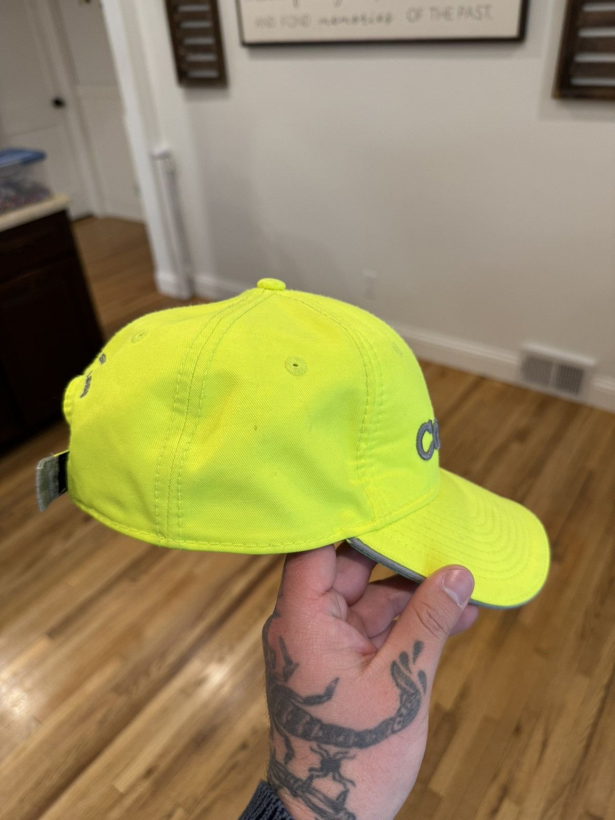 Carhartt × Vintage Discontinued fluorescent green/yellow Carhartt hat Size ONE SIZE - 3 Thumbnail