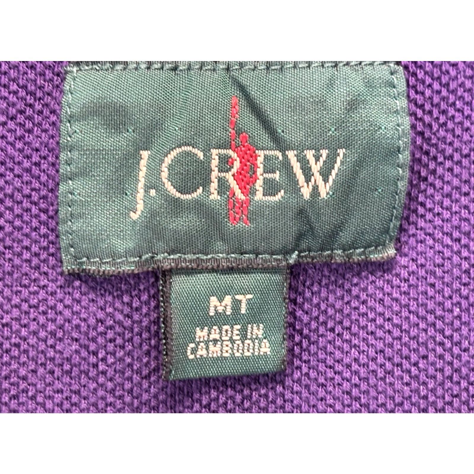 J.Crew VINTAGE J.Crew Oarsman Polo Shirt Men's Big & Tall Medium Purple Short Sleeve Size US M / EU 48-50 / 2 - 4 Thumbnail