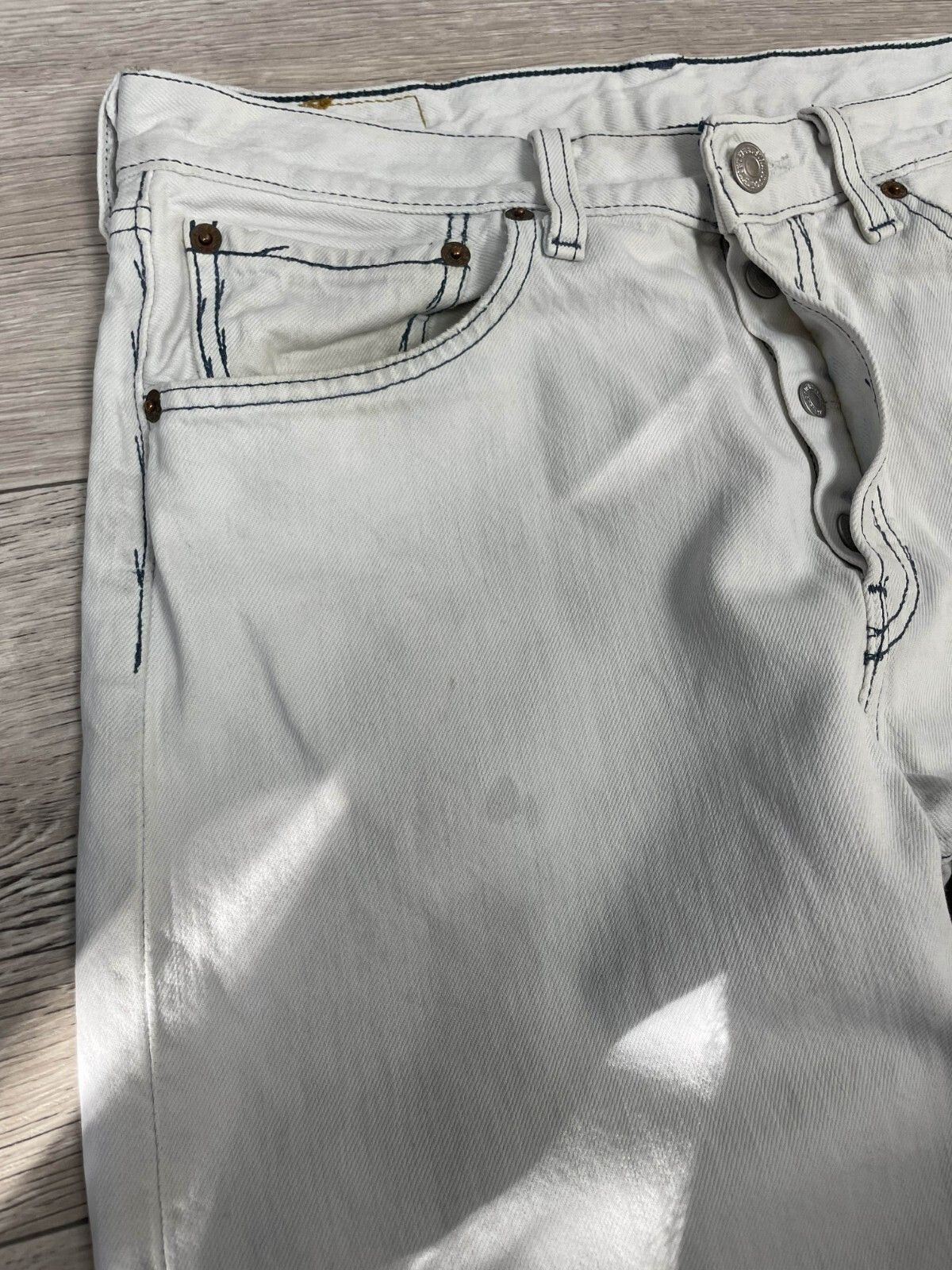Levi's × Vintage Very Rare Levis 501 Vintage Denim Jeans 90s Straight Size US 31 - 9 Thumbnail