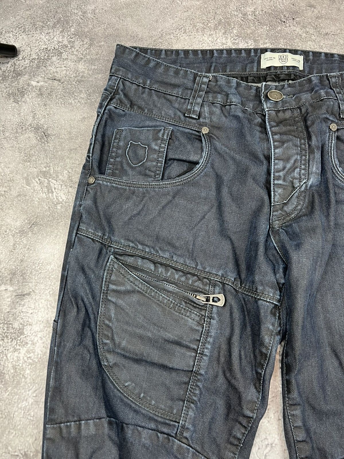 Japanese Brand 883 Police Y2K Tapered Jeans Denim Pants Size US 32 / EU 48 - 6 Thumbnail