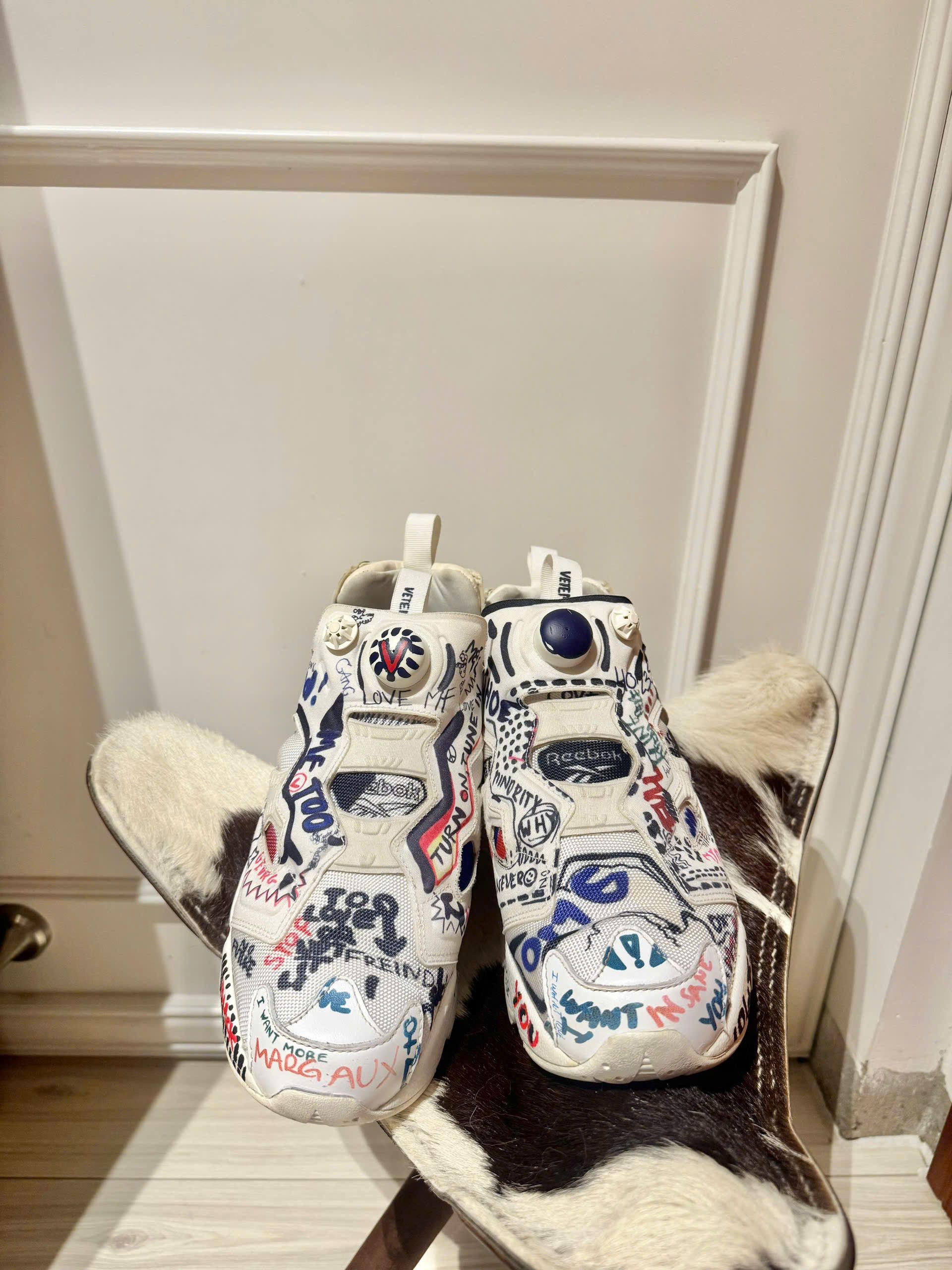 Vetements Reebok x Vetements Instapump Fury Graffiti Size 8 Size US 8 / EU 41 - 6 Thumbnail
