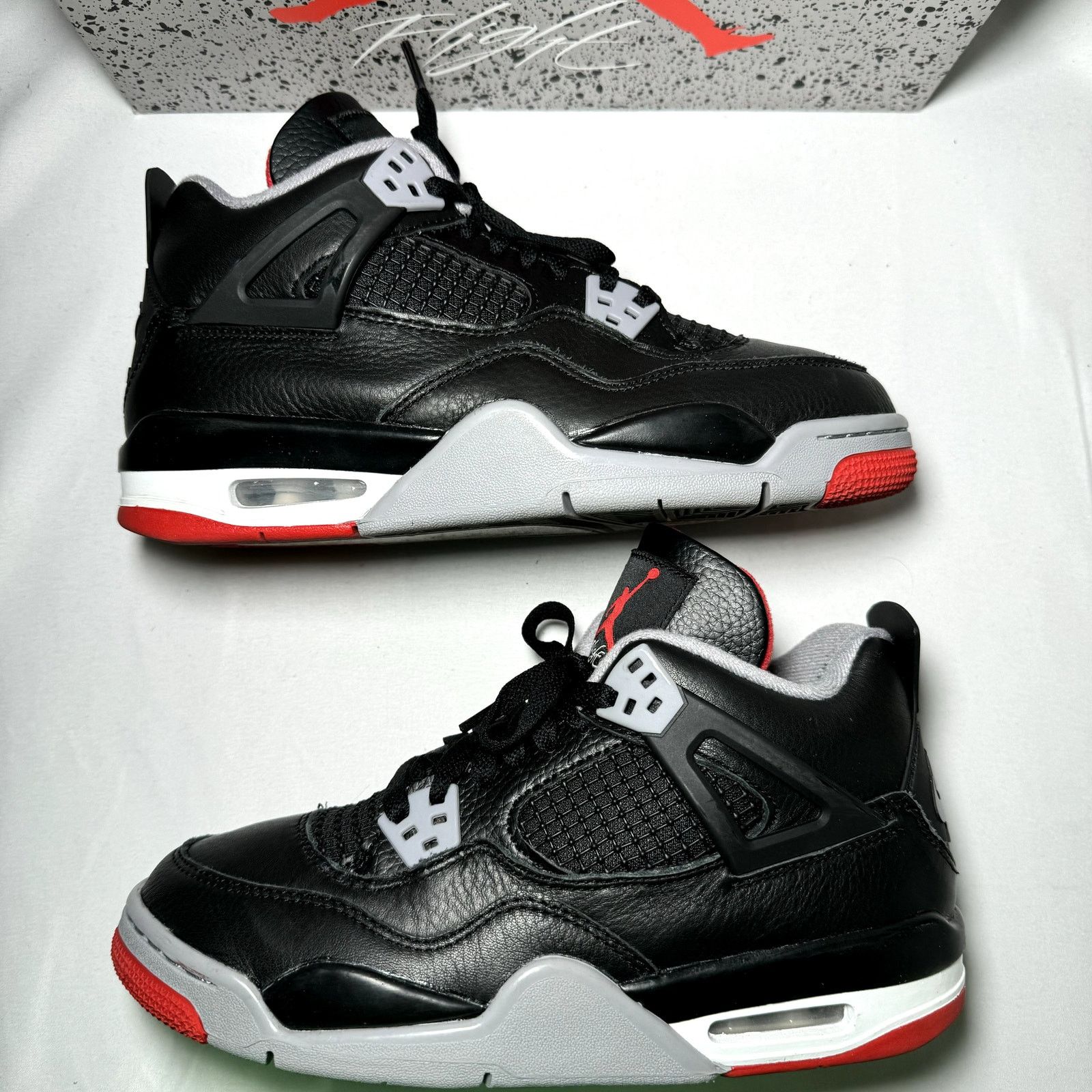 Jordan Brand × Nike Size 6.5 - Air Jordan 4 Retro GS Bred Reimagined Men's Shoes Size US 6.5 / EU 39-40 - 3 Thumbnail