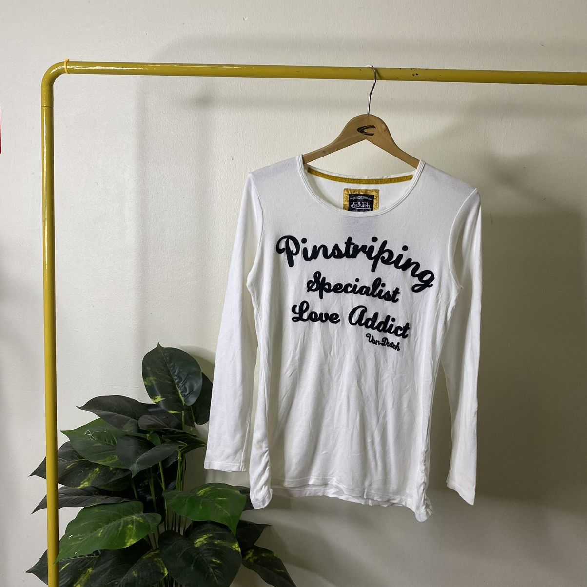 Von Dutch Von Dutch Pinstriping Specialist Love Addict Women LS Tee Size S / US 4 / IT 40 - 1 Thumbnail