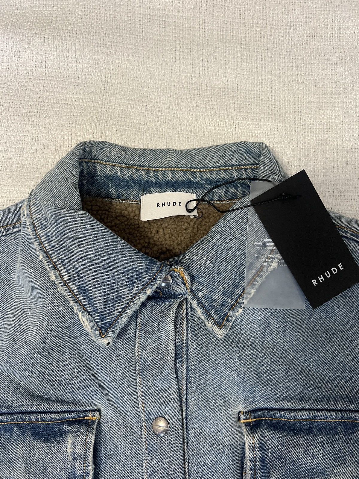 Rhude Rhude Denim Jacket Size US L / EU 52-54 / 3 - 3 Thumbnail