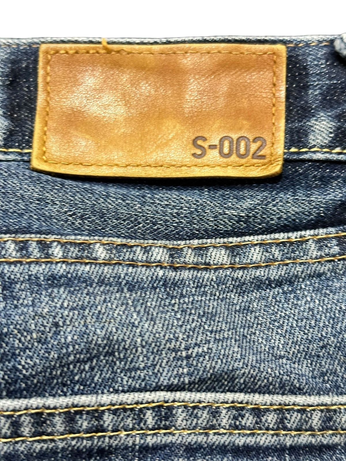 Uniqlo Vintage Uniqlo S-002 Regular Fit Straight Whiskers Denjm Size US 33 - 7 Thumbnail