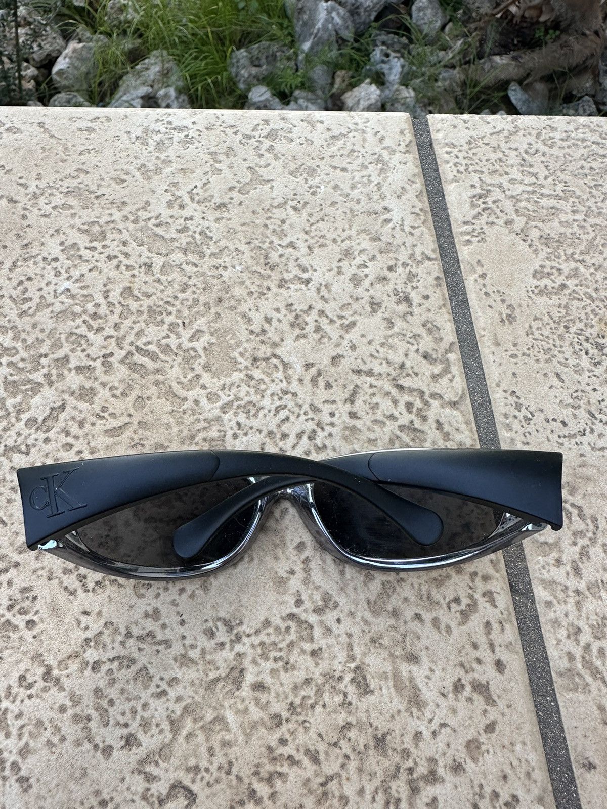 Calvin Klein × Vintage Calvin Klein Vintage Sunglasses cK3001 Silver Size ONE SIZE - 9 Thumbnail