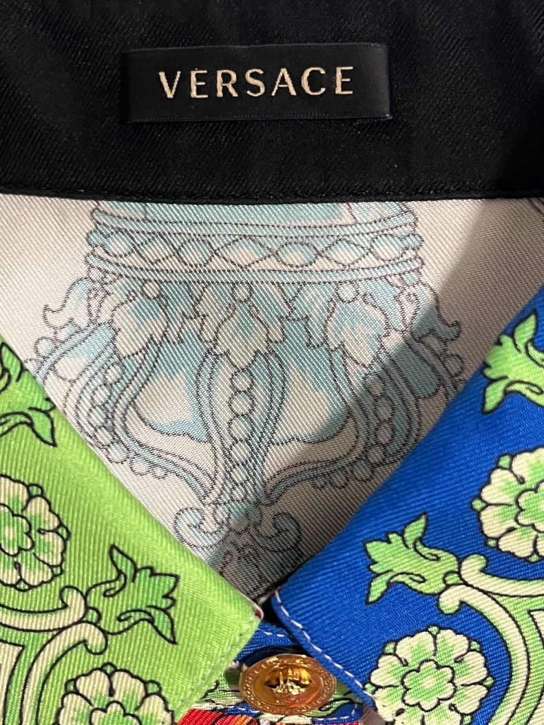 Versace Versace Mulberry silk print shirt Size XL / US 12-14 / IT 48-50 - 3 Thumbnail