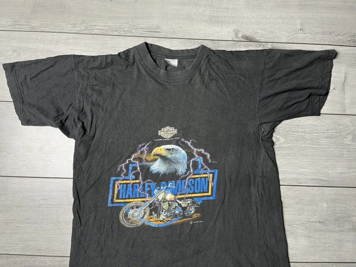 Harley Davidson Harley Davidson Tshirt eagle thunder size Large 80s Size US L / EU 52-54 / 3 - 3 Thumbnail