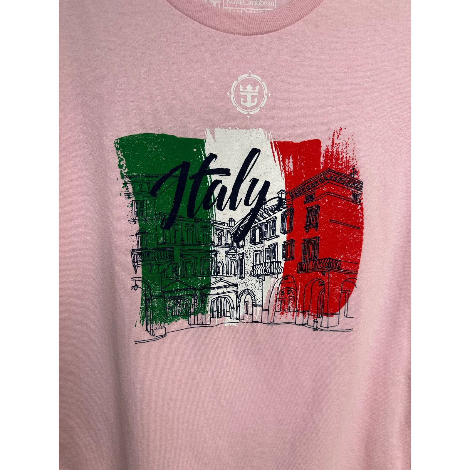 Other Royal Caribbean Pink Italy T-Shirt - Size M - New Size M / US 6-8 / IT 42-44 - 2 Thumbnail