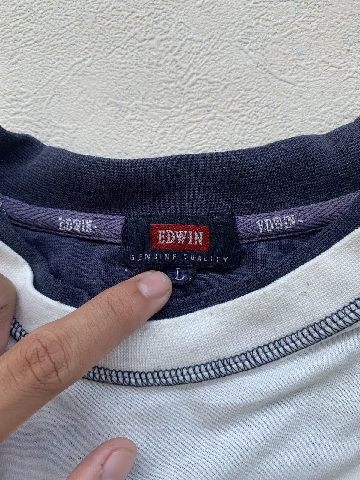 Japanese Brand 2000s japanese archive edwin y2k longsleeve tee Size US L / EU 52-54 / 3 - 5 Thumbnail