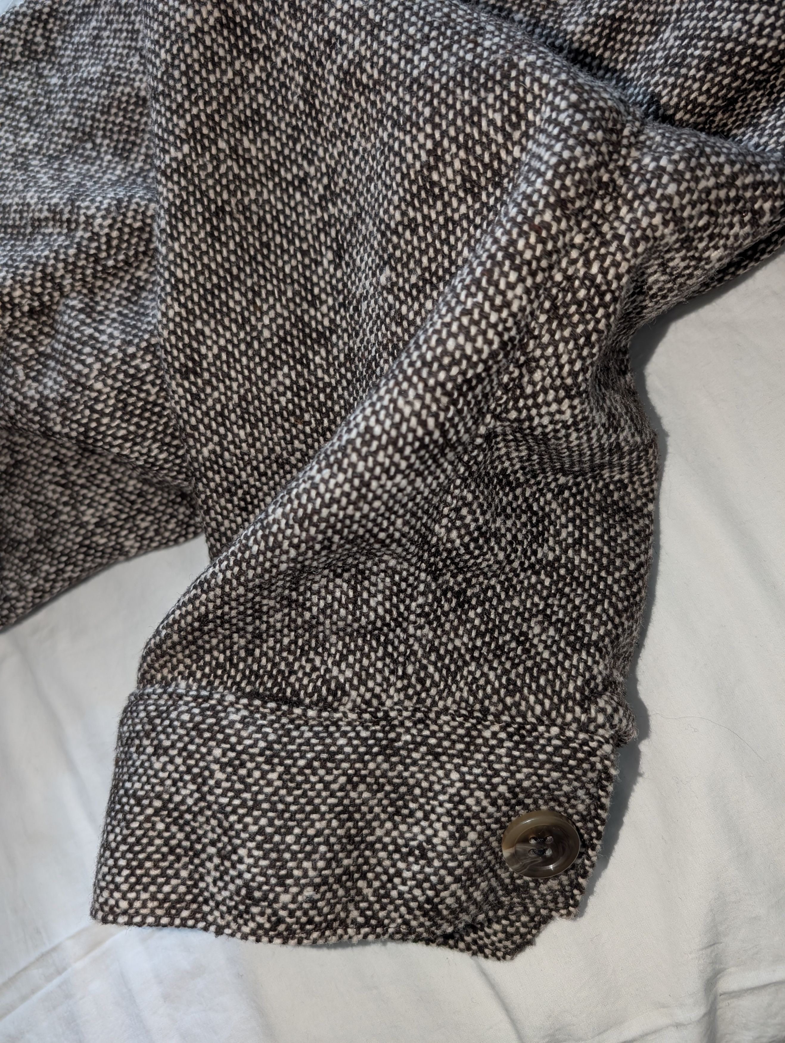 Epaulet Doyle Jacket Donegal Tweed Sienna Sz 44 Size US L / EU 52-54 / 3 - 8 Thumbnail