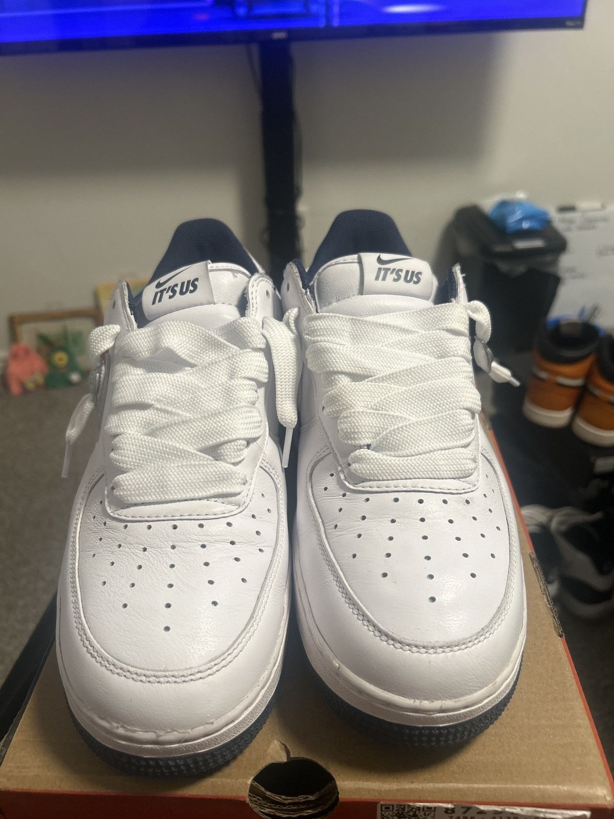 Nike Air Force 1 X Lil yachty “Concrete Boys White/Navy” (2024) Size US 10 / EU 43 - 2 Thumbnail