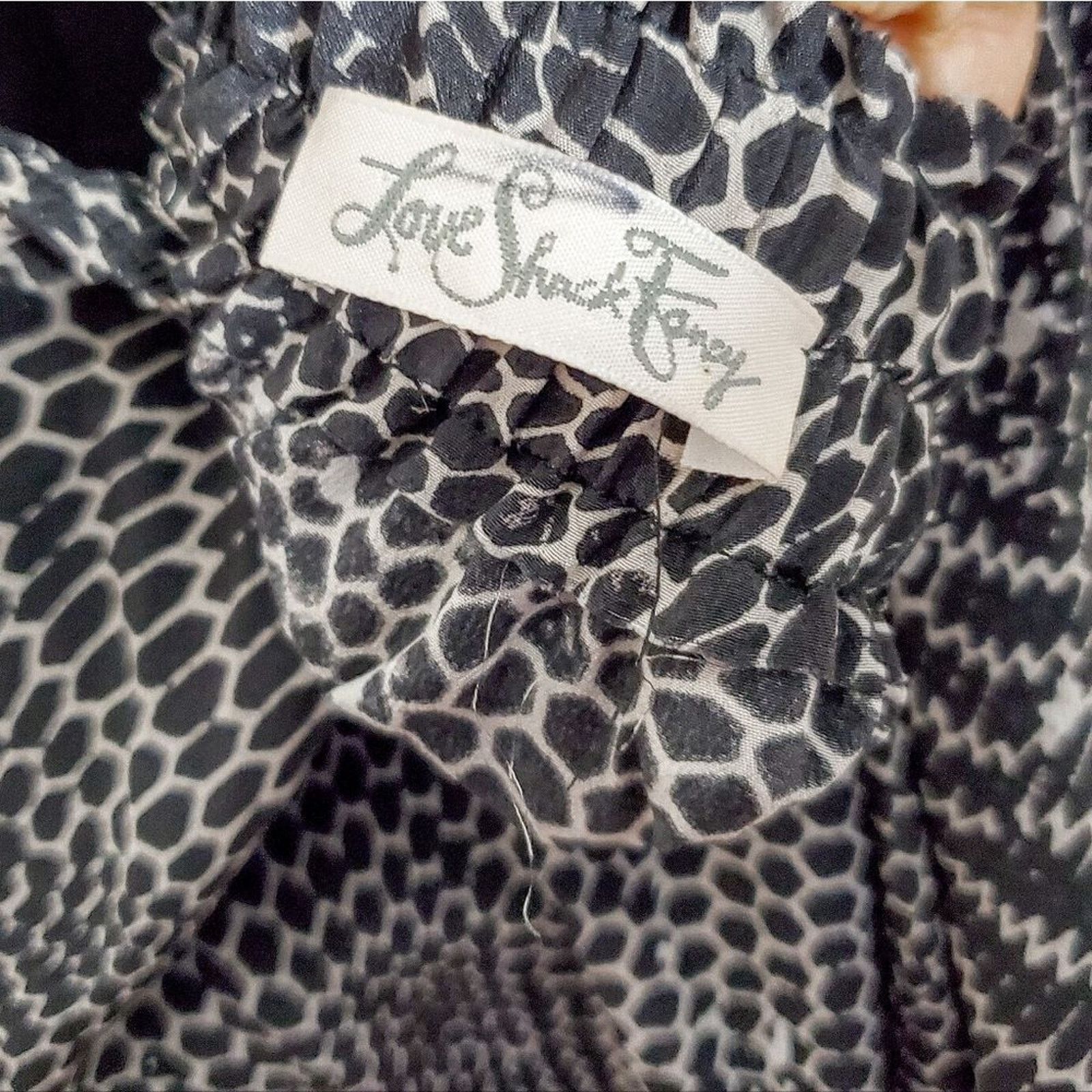 LoveShackFancy LoveShackFancy Black White Love Maxi Silk Halter Dress Sz S Size S / US 4 / IT 40 - 6 Thumbnail
