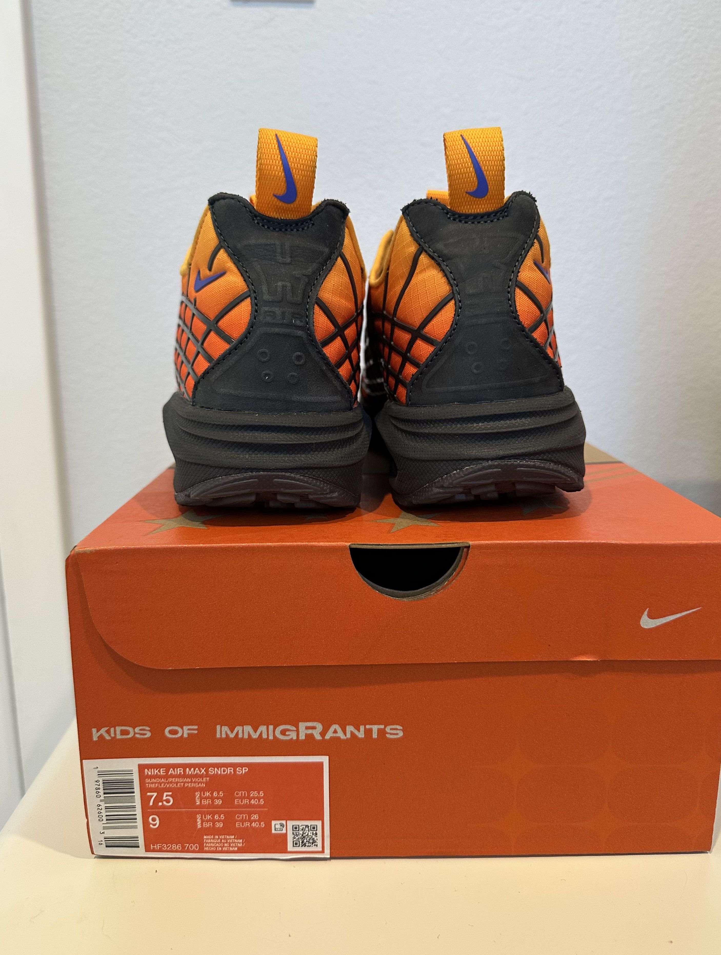Nike Nike x Kids Of Immigrants Air Max Sunder Sunrise Size US 7.5 / EU 40-41 - 3 Thumbnail