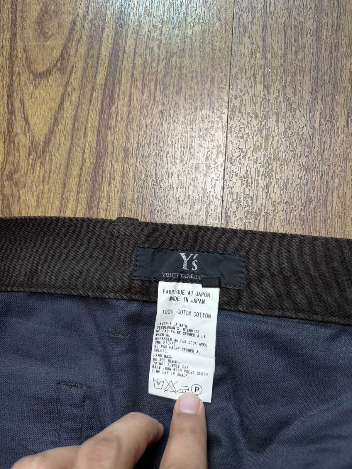 Yohji Yamamoto FREE TAX! 90s Asymmetrical Sideways Wide Leg Denim Pants Size US 31 - 6 Thumbnail