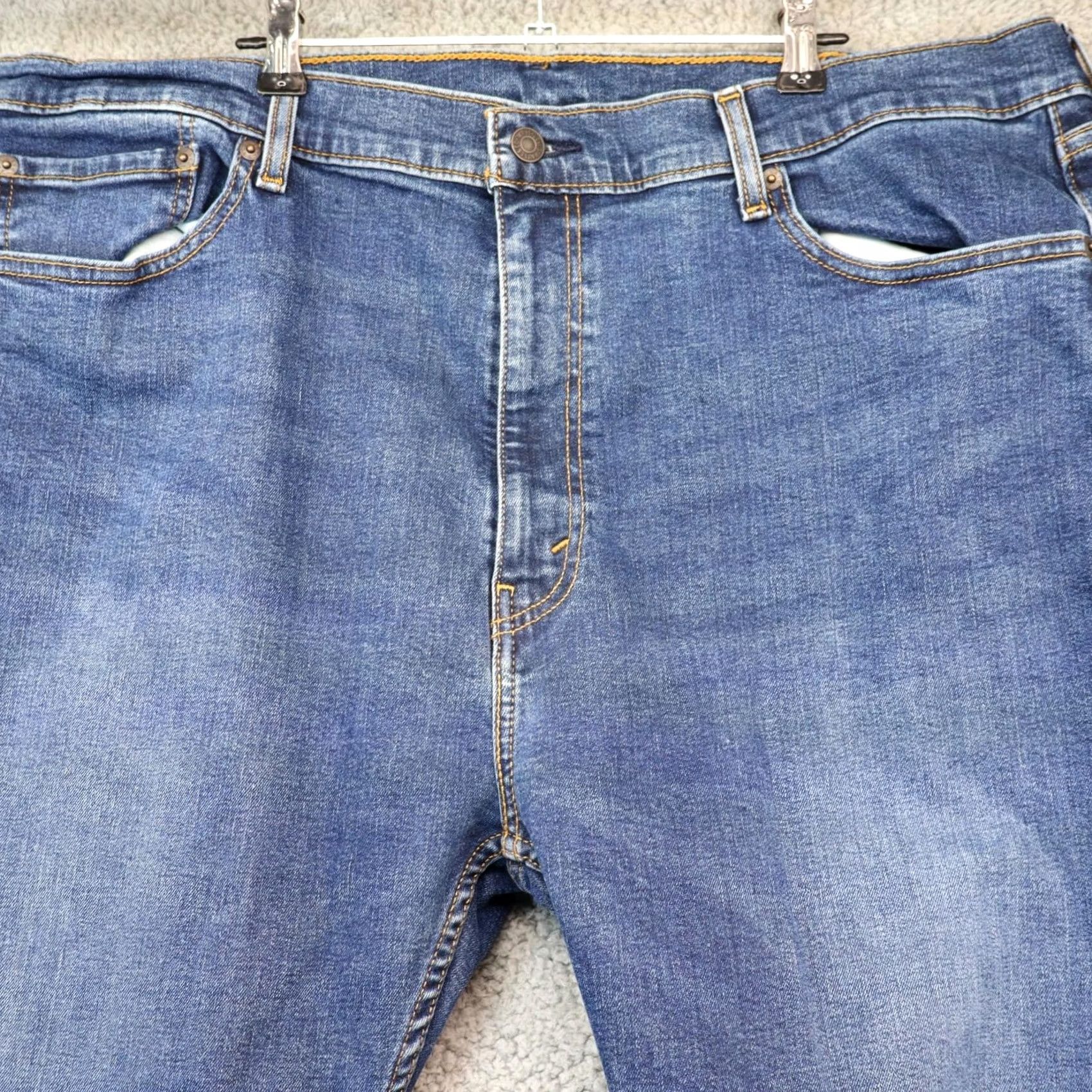 Levi's Levi's 506 Jeans Straight Regular Comfort 42x30 Men Blue Denim 5-Pocket Design Belt Zip Vintage No XL? Size US 42 / EU 58 - 4 Thumbnail