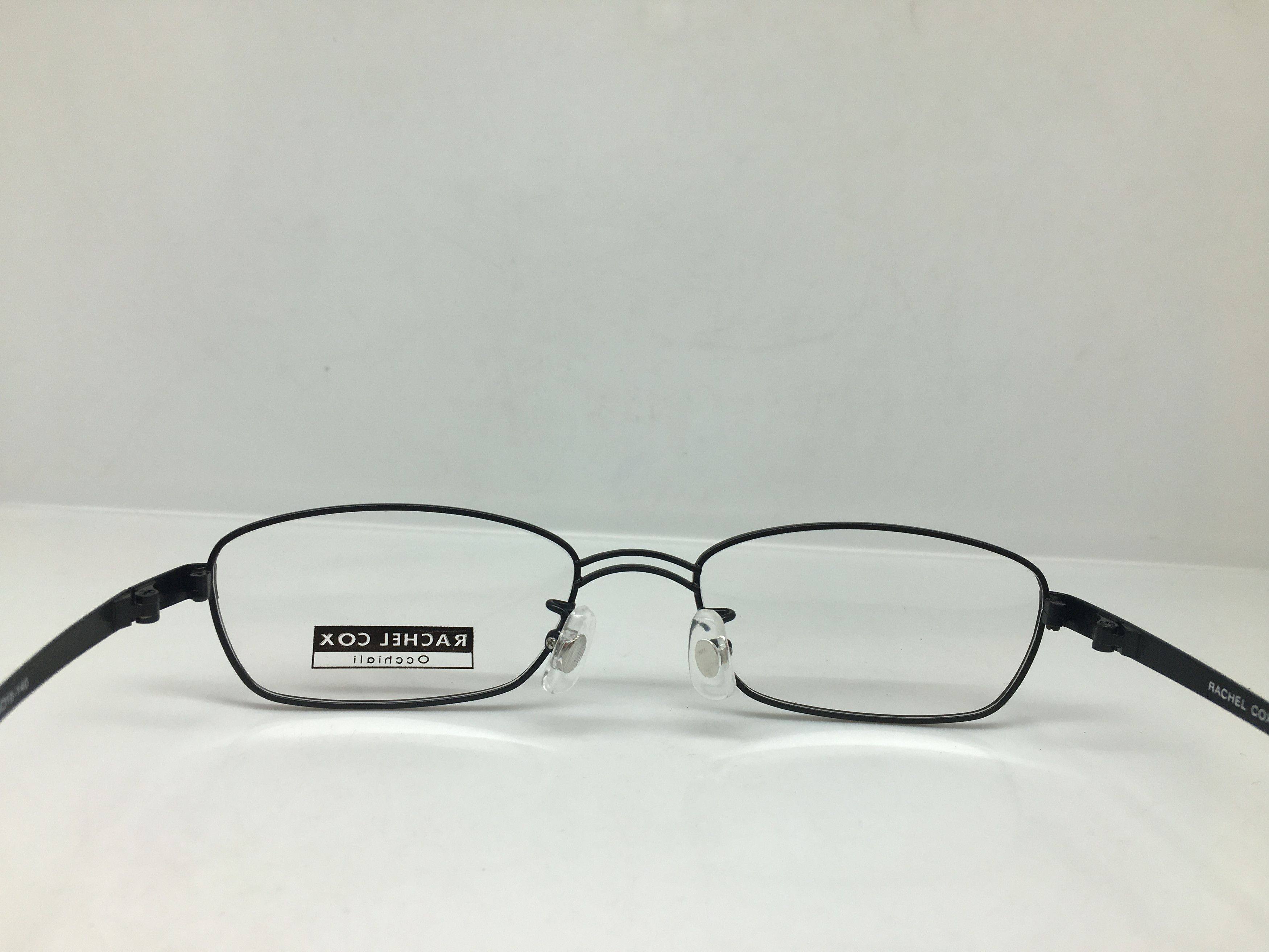 Vintage Vintage Rachel Cox R1246 Black RX Eyeglasses Frame Size ONE SIZE - 4 Thumbnail