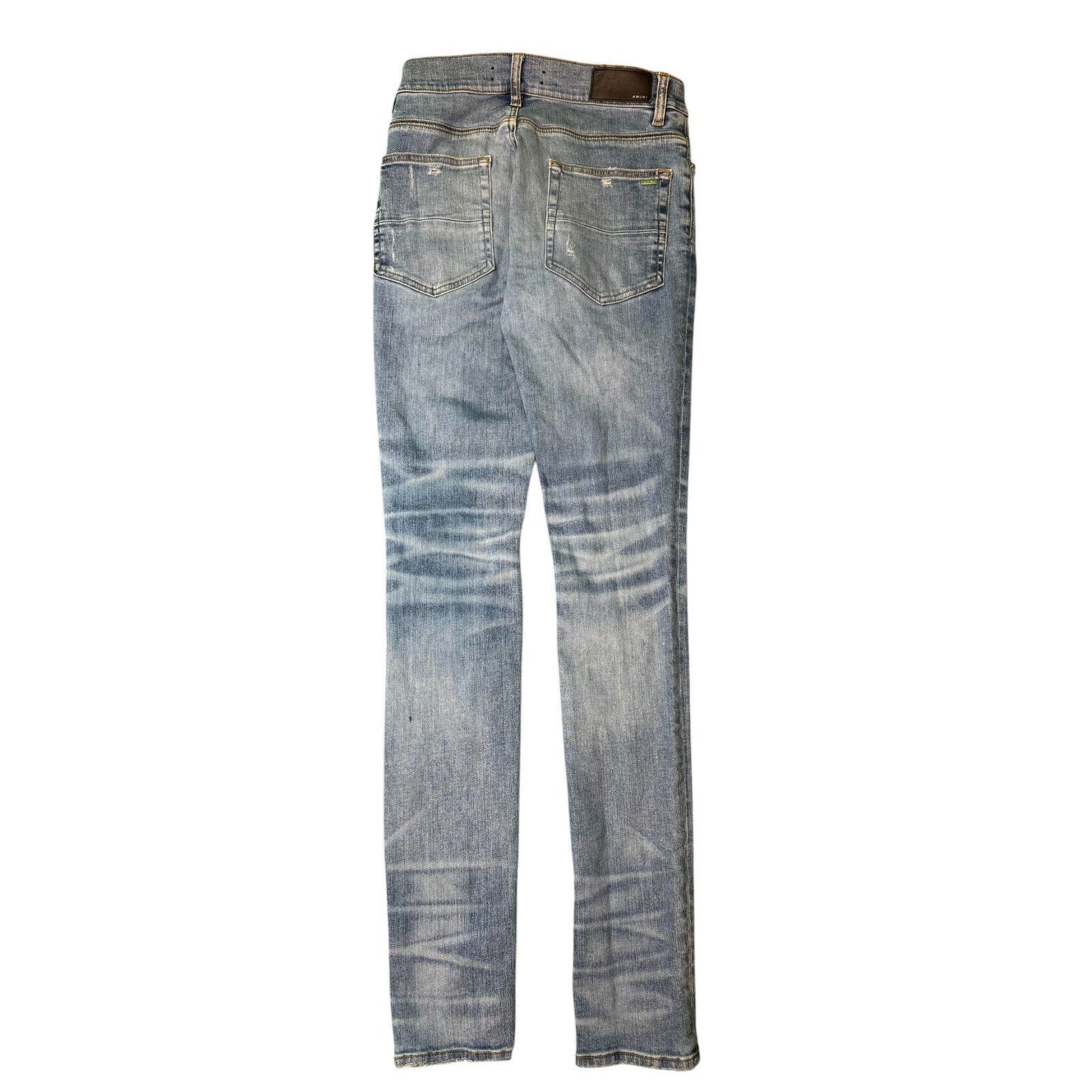 Amiri Amiri Knee Rip Light Wash Jeans Size US 30 / EU 46 - 2 Thumbnail