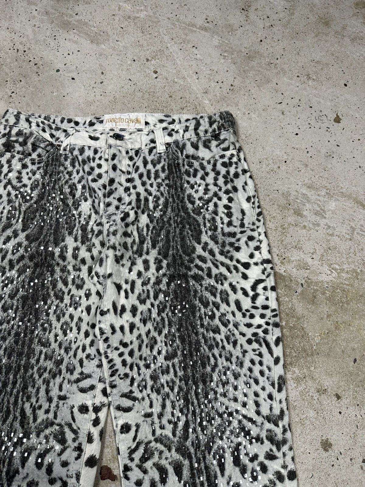 Roberto Cavalli Vintage SS2000 Roberto Cavalli Leopard Skin Print Pants Size 25" / US 0 / IT 36 - 8 Thumbnail