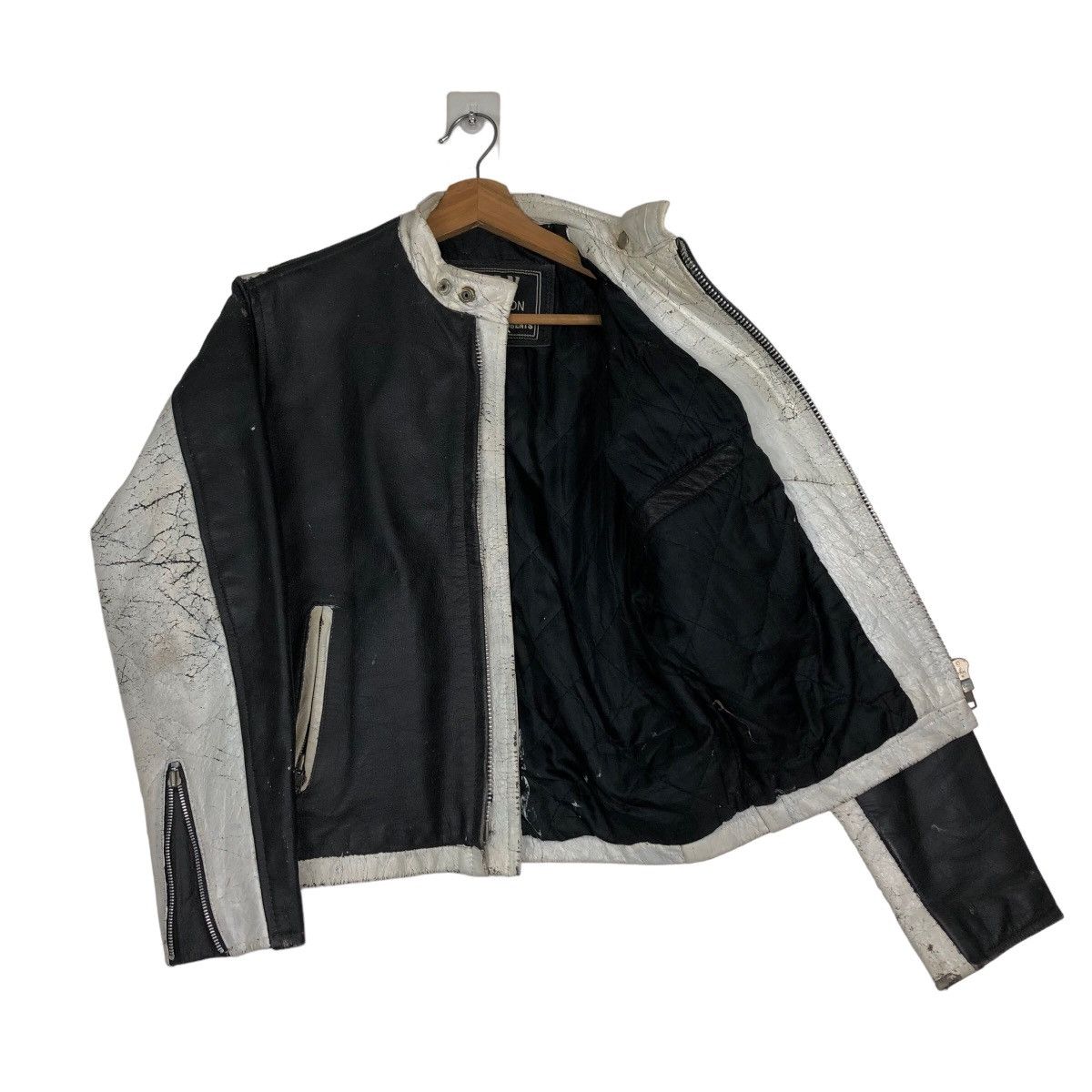 Hein Gericke 🔥Vtg Biker Leather Jacket Racer Eezan Garments Japan Size US M / EU 48-50 / 2 - 11 Thumbnail