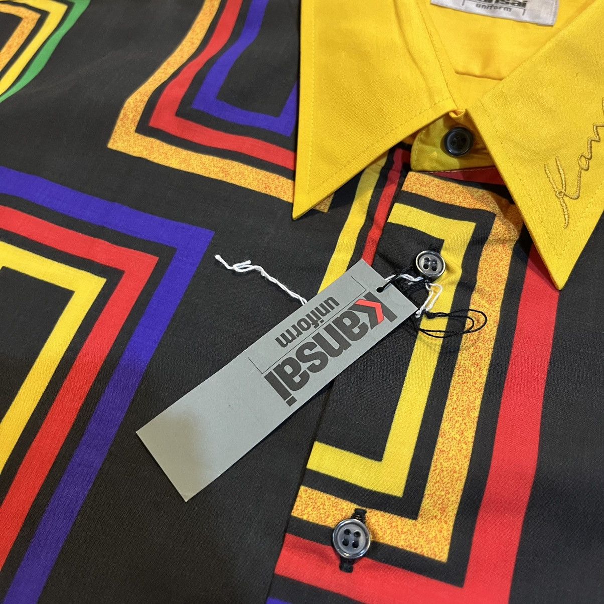 Kansai Yamamoto Archive kansai yamamoto uniform pattern button ups shirt Size US XL / EU 56 / 4 - 3 Thumbnail