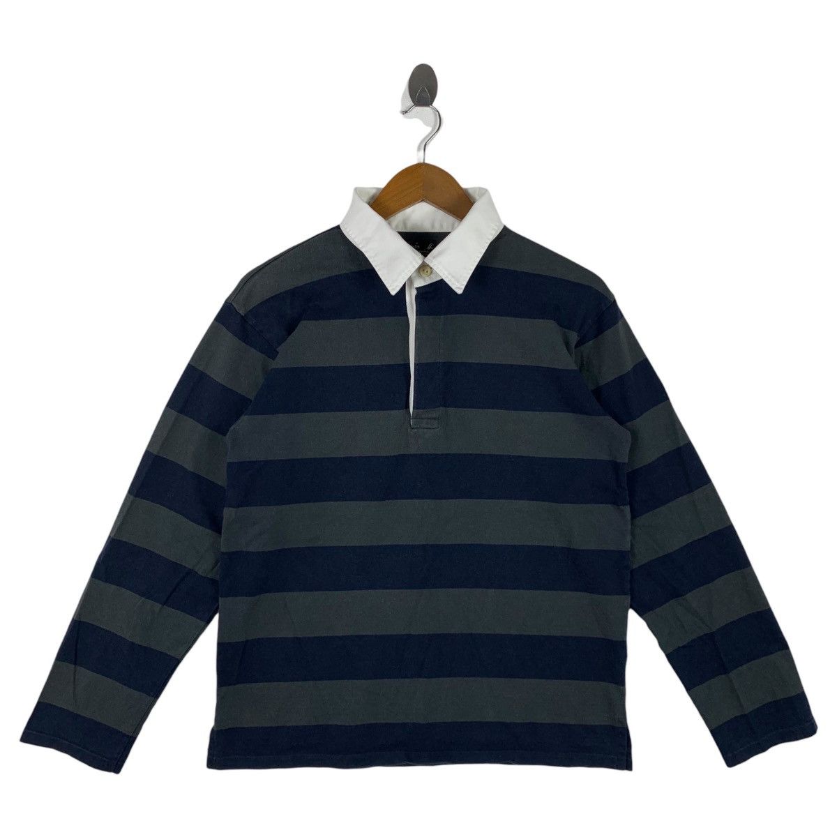 agnes b. Vintage agnès b. homme Striped Long-Sleeve Shirt Size US M / EU 48-50 / 2 - 1 Thumbnail
