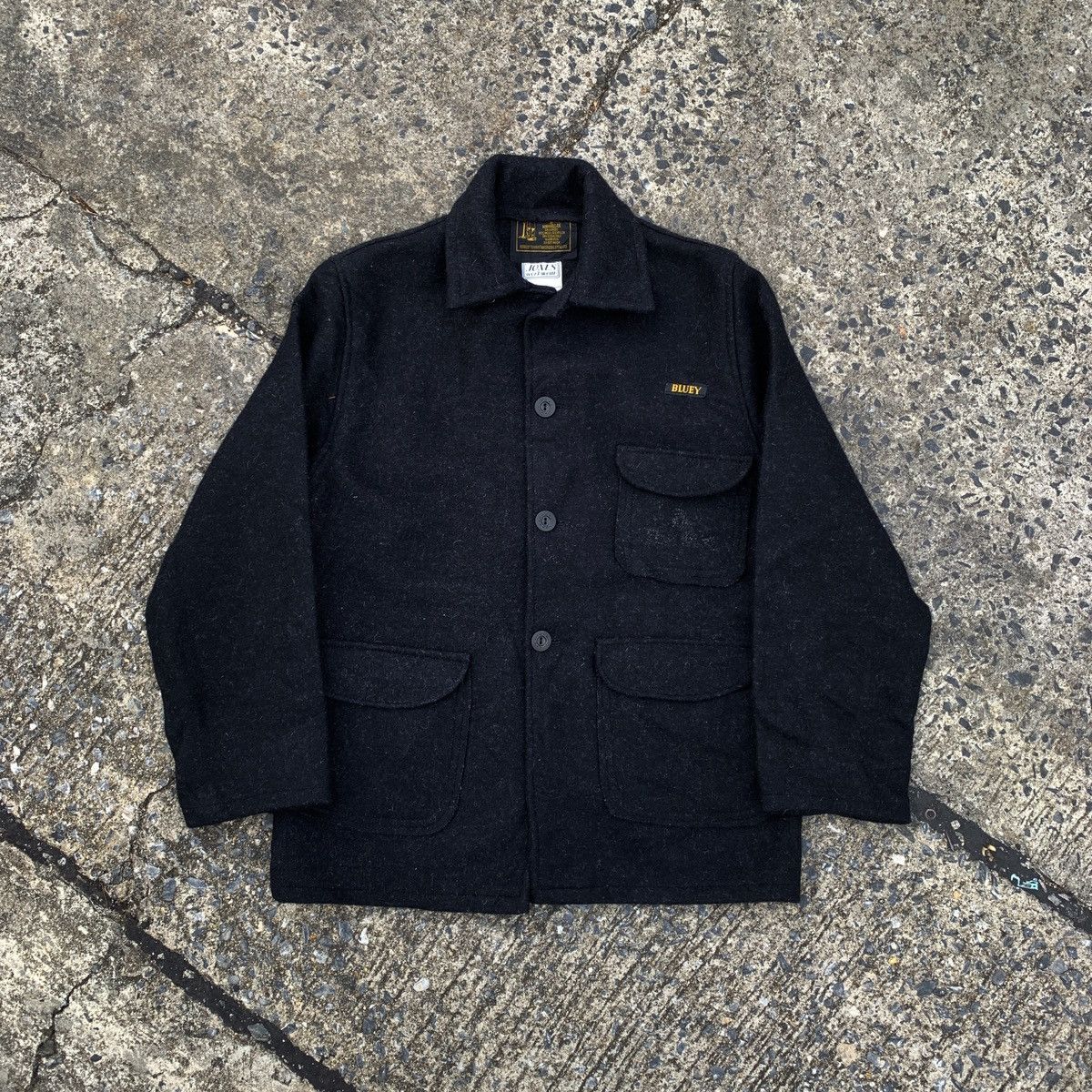 Filson × Hunter × Vintage 80s Australian Bluey Wool Mackinaw Jacket Size US L / EU 52-54 / 3 - 1 Thumbnail