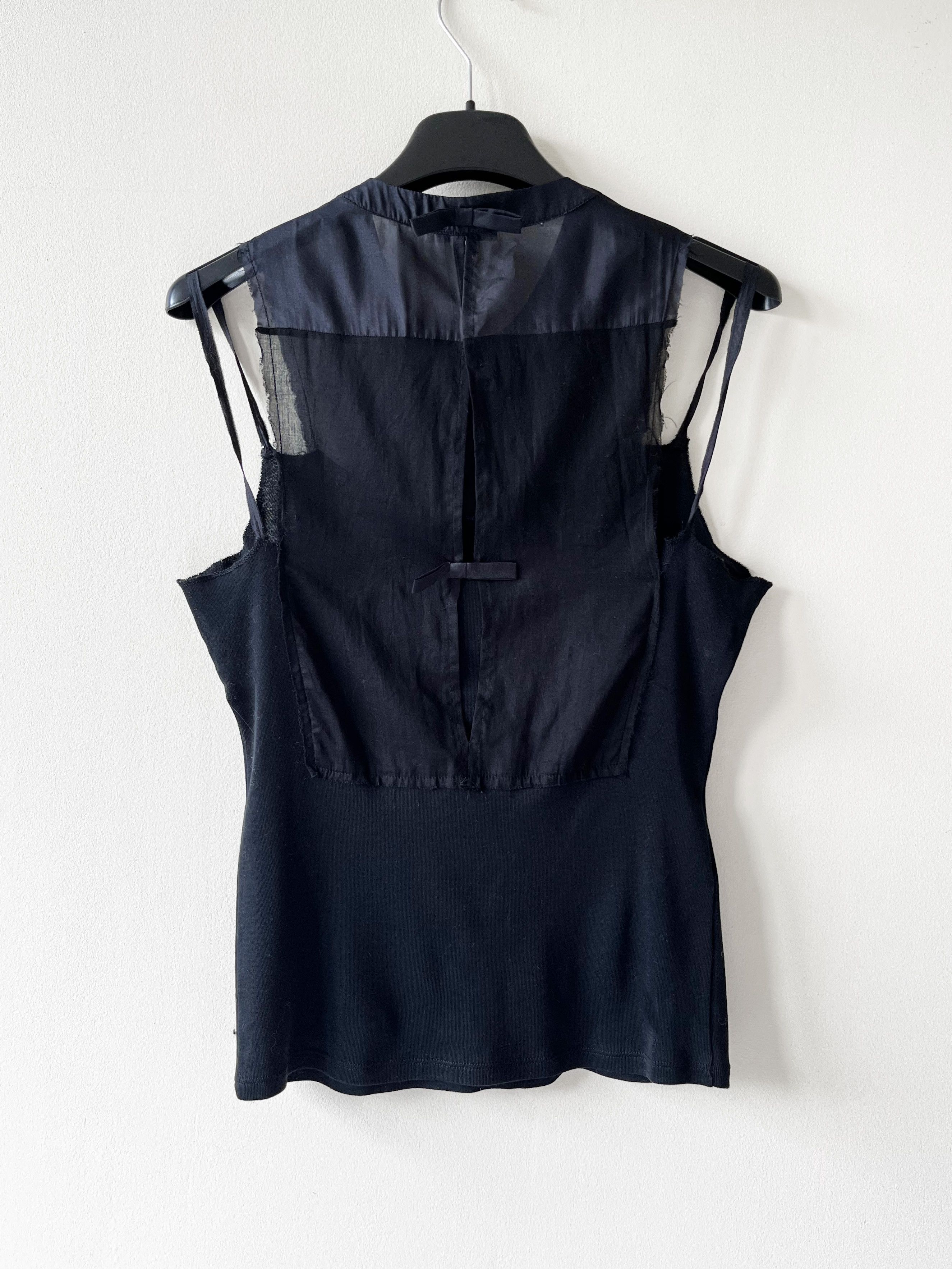 Miu Miu Miu Miu vintage top with silk insert Size M / US 6-8 / IT 42-44 - 2 Thumbnail