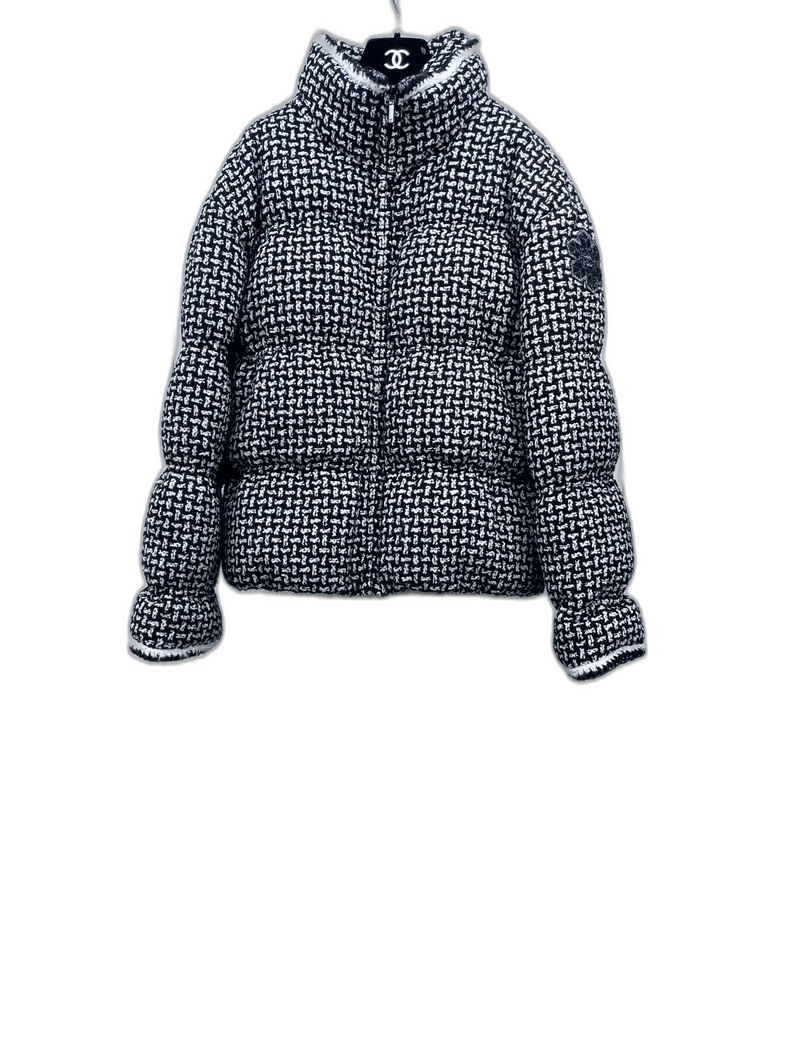 Chanel Chanel Black and White Puffer Jacket -2505 Size US S / EU 44-46 / 1 - 1 Thumbnail