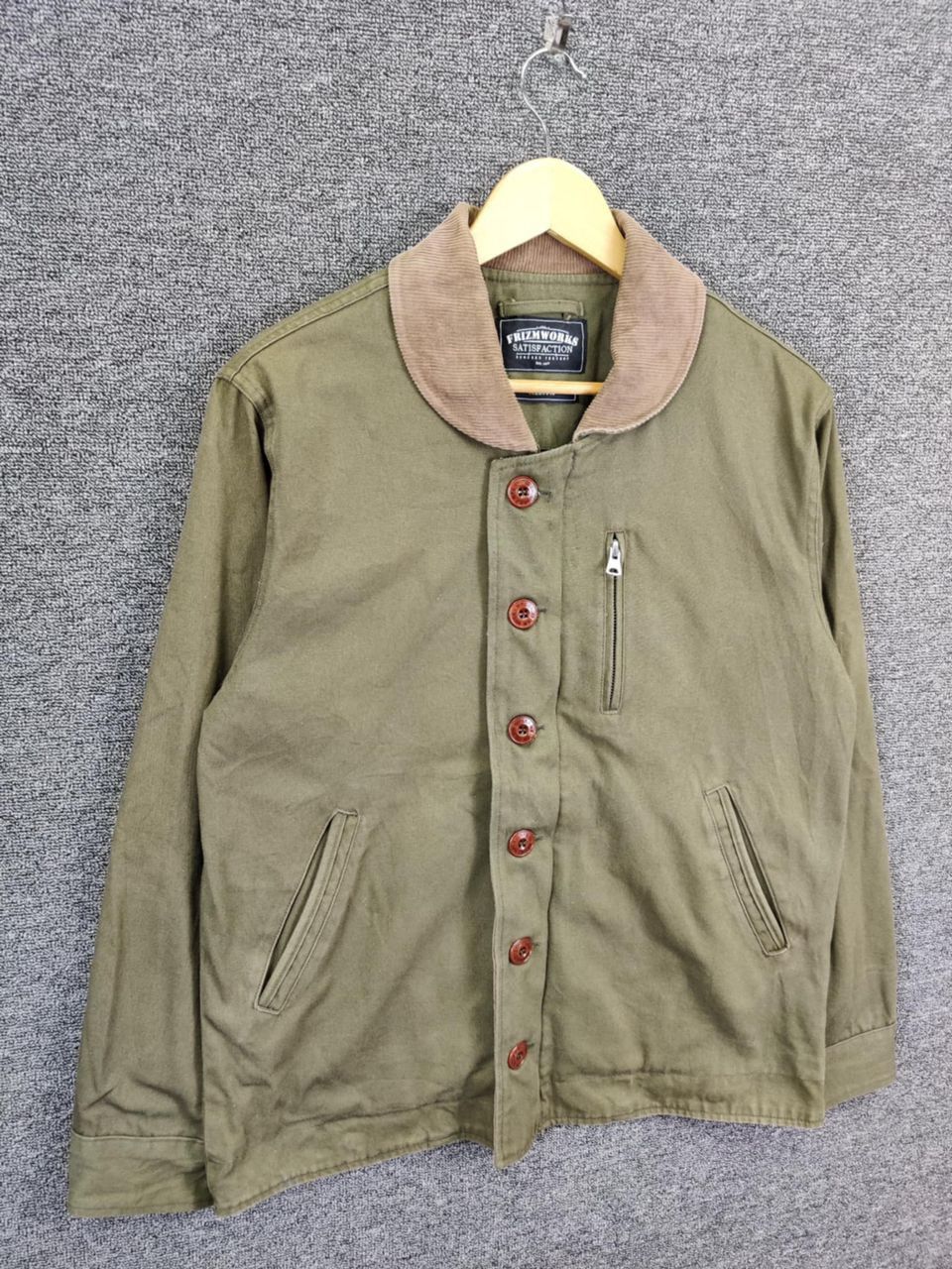 FrizmWORKS Vintage Frizm Works N-1 Deck Jacket Olive Green Size US M / EU 48-50 / 2 - 5 Thumbnail