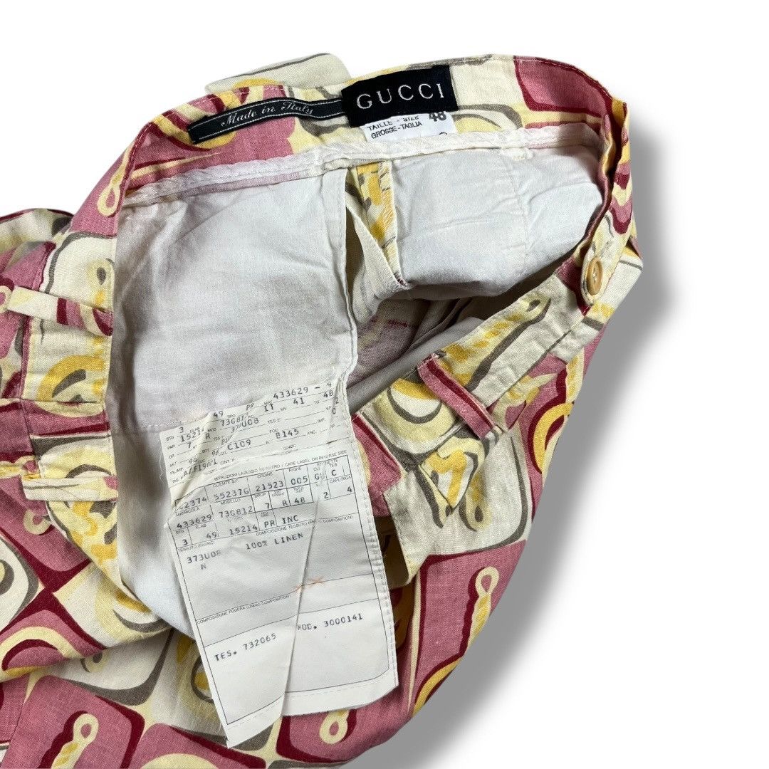 Gucci RARE Gucci Tom Ford S/S99 Interlocked Print Pleated Shorts Size US 28 / EU 44 - 7 Thumbnail