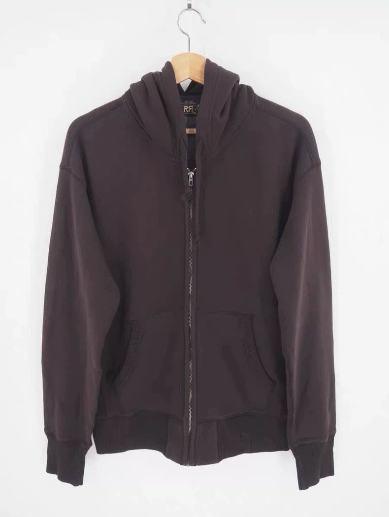 RRL Ralph Lauren RRL Ralph Lauren Dark brown zip-up hooded jacket Size US L / EU 52-54 / 3 - 1 Thumbnail