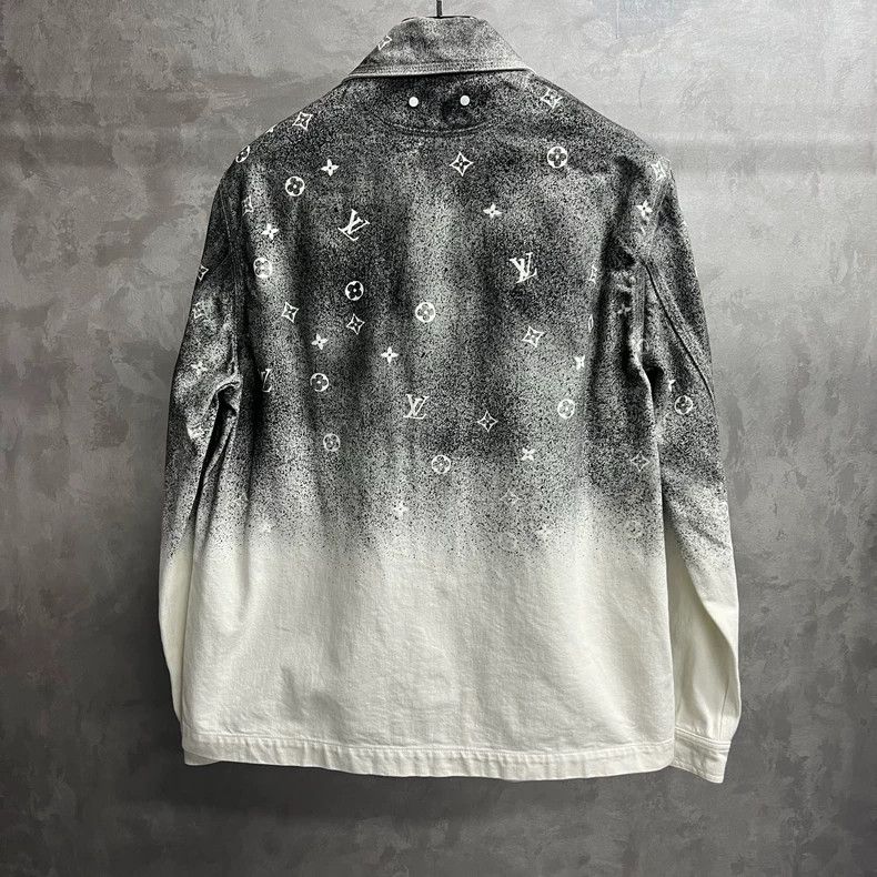 Louis Vuitton LOUIS VUITTON Grey Starry Sky Gradient Denim Work Long Slee Size US M / EU 48-50 / 2 - 5 Thumbnail