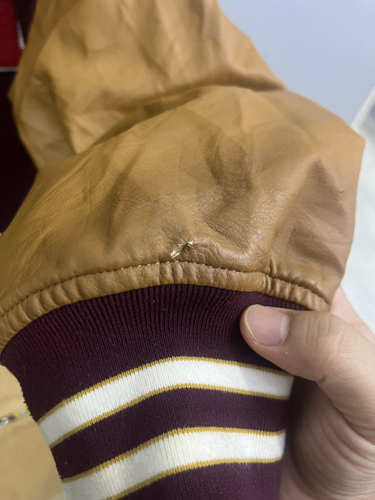 GU GU x Harvard Varsity Jacket Faux Leather Sleeves Size US XL / EU 56 / 4 - 9 Thumbnail