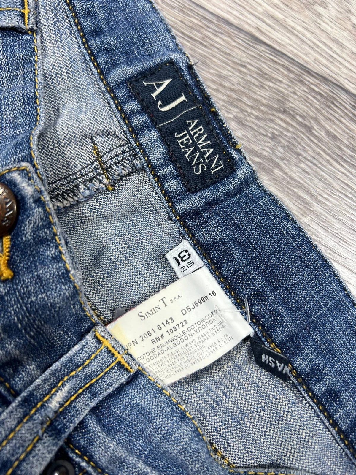 Armani Womens Armani Jeans Vintage Denim Pants Y2K logo distressed Size 30" / US 8 / IT 44 - 4 Thumbnail