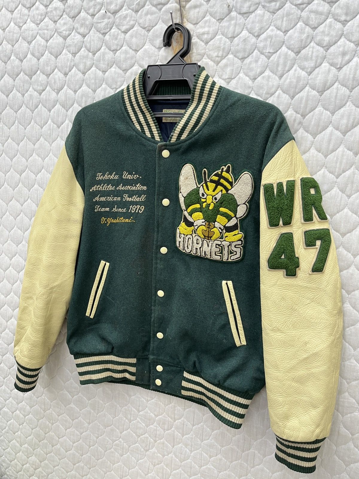 Vintage 🔥🔥🔥STEALS VTG HORNET AMERICAN FOOTBALL VARSITY JACKET Size US M / EU 48-50 / 2 - 3 Thumbnail