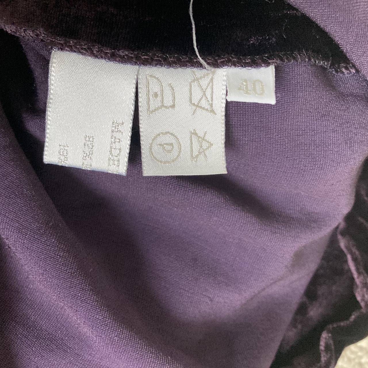 Miu Miu miu miu F/W1997 deep purple velvet skater mini skirt Size 26" / US 2 / IT 38 - 4 Thumbnail