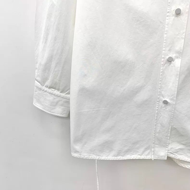 Gucci Gucci White logo embossed cotton lapel single-breasted lon Size XS / US 0-2 / IT 36-38 - 4 Thumbnail