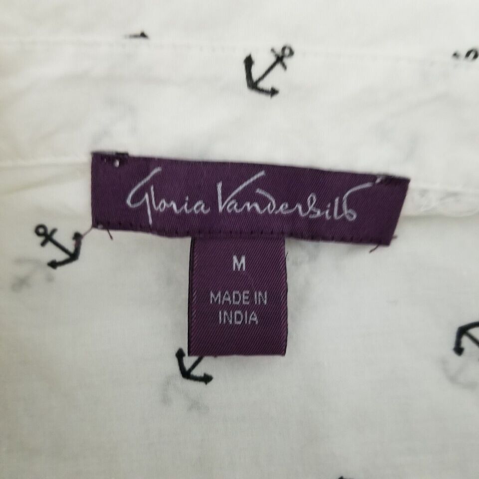 Gloria Vanderbilt Gloria Vanderbilt Shirt Womens Medium Button Up Long Sleeve Size M / US 6-8 / IT 42-44 - 6 Thumbnail