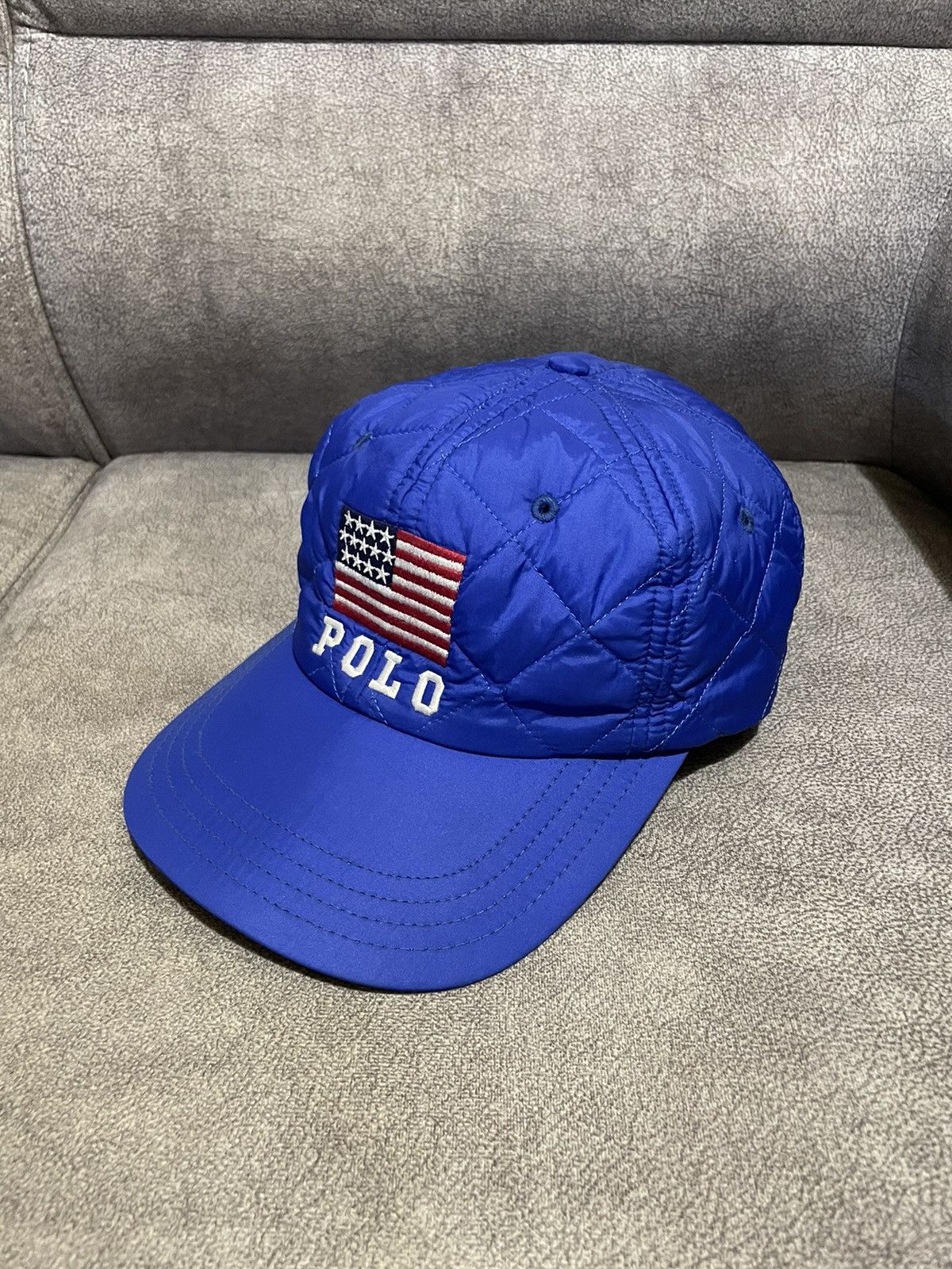 Polo Ralph Lauren × Vintage Vintage Polo Sport USA Flag Cap Size ONE SIZE - 9 Thumbnail
