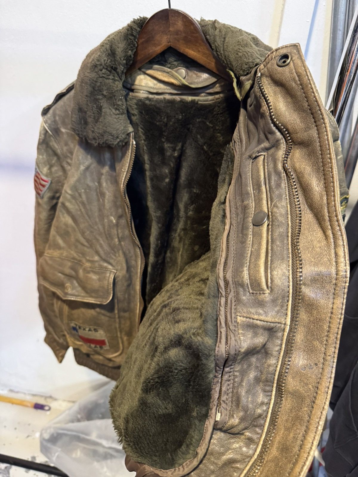 Genuine Leather Vintage G1 Texas Dallas Pussy Island AirForce Leather Jacket Size US M / EU 48-50 / 2 - 12 Thumbnail