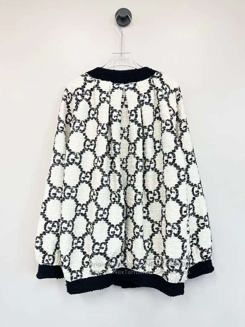 Gucci Gucci Black and white classic double G full print tweed ja Size XS / US 0-2 / IT 36-38 - 2 Thumbnail