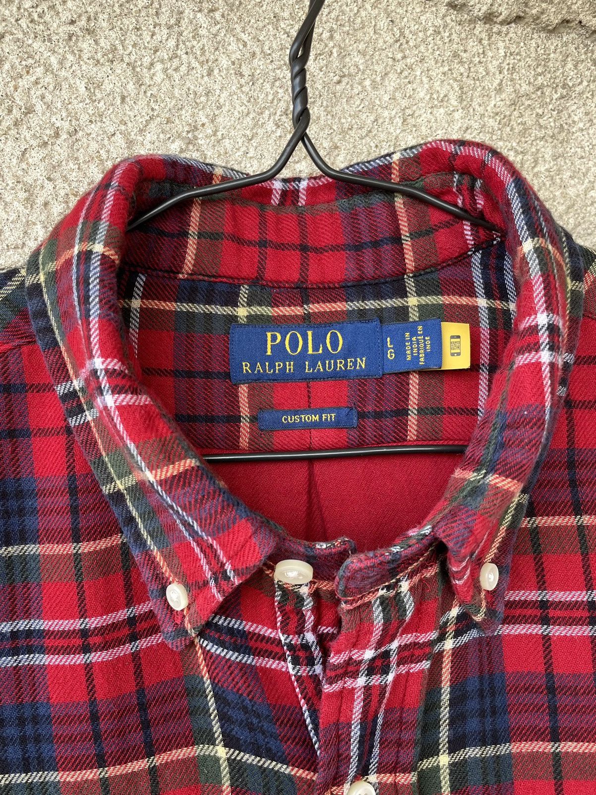 Polo Ralph Lauren Vintage Polo Ralph Lauren Check Flannel Plaid Button Shirt Size US L / EU 52-54 / 3 - 3 Thumbnail